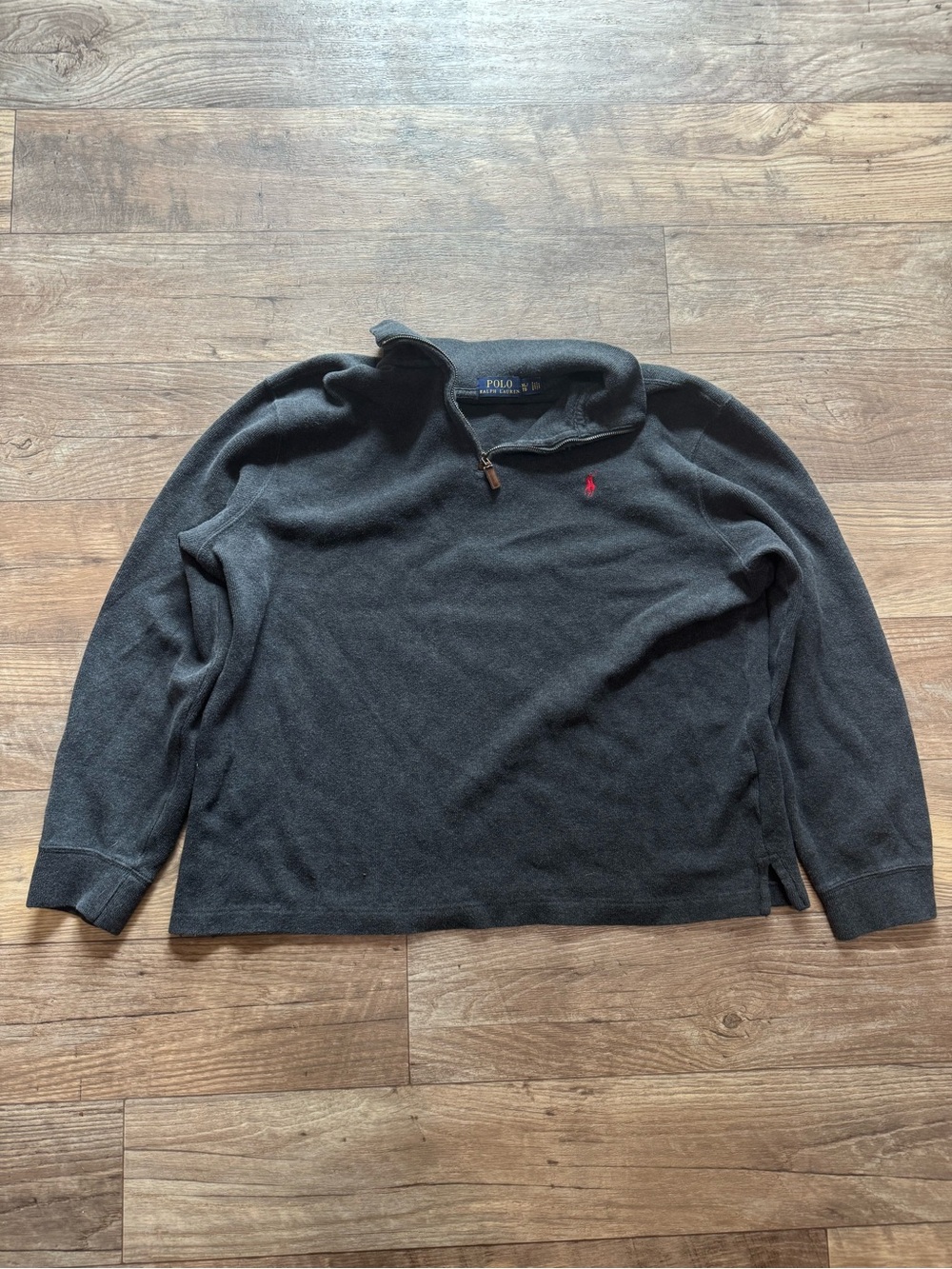 Men’s Polo Ralph Lauren Grey Quarter Zip  Sweater